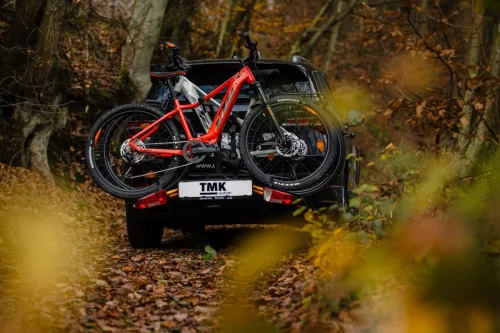 Kerékpárszállító - TMK Fly 02 kerékpártartó vonóhorogra - 1db kerékpár (narancs)