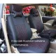 Univerzális fekete/piros steppelt üléshuzat szett - UL-AG23002BK