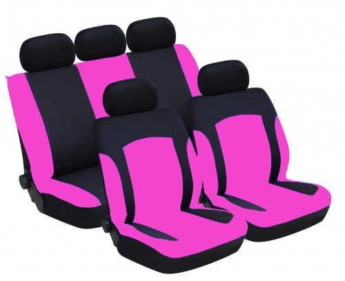 UL-TY1686BKP Univerzális üléshuzat szett - rózsaszín-fekete