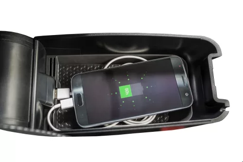 Könyöktámasz Dacia Sandero 2021- (OE1 USB, fekete)