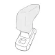 Könyöktámasz Citroen C3 2017- (csak adapter)
