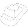 Könyöktámasz Opel Corsa D 2006-2014 (csak adapter)