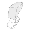 Könyöktámasz Peugeot 208 2012-2019 (csak adapter)