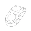 Könyöktámasz Peugeot 207 2006-2014 (csak adapter)