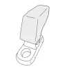 Könyöktámasz Citroen C4 Cactus 2014-2020 (csak adapter)