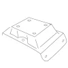 Könyöktámasz Opel Zafira B 2005-2014 (csak adapter)