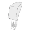 Könyöktámasz Fiat Panda 2003-2012 (csak adapter)