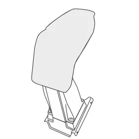   Könyöktámasz Opel Meriva 2010-2017 (Flexrail sín nélkül, adapter)