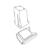 Könyöktámasz Opel Meriva 2010-2017 (Flexrail sín nélkül, adapter)