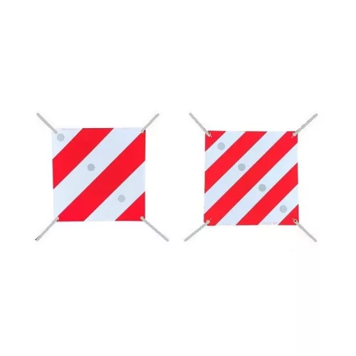 Figyelmeztető tábla 50 x 50 cm Olaszország és Spanyolország számára (kétoldalas)