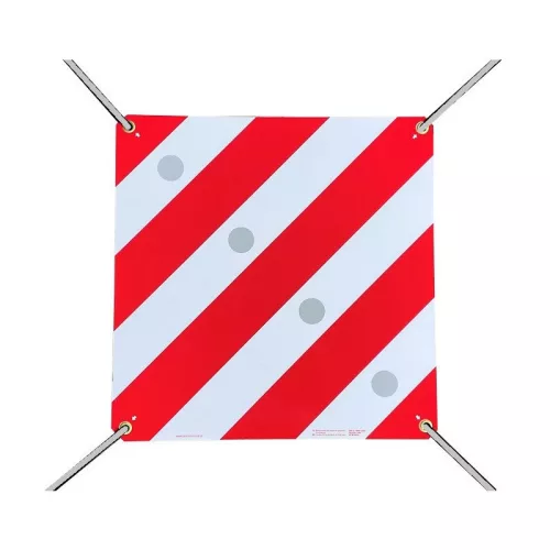 Figyelmeztető tábla 50 x 50 cm Olaszország és Spanyolország számára (kétoldalas)