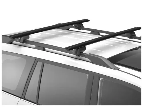 Yakima JetStream tetőcsomagtartók (klasszikus tetősínekhez, 140 cm, fekete)