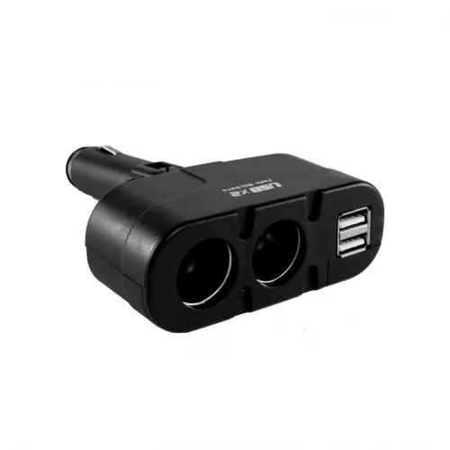 Szivargyújtó elosztó + 2x USB